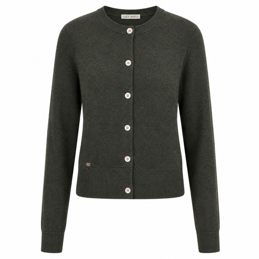 The Everyday Cashmere Cardigan in Algae