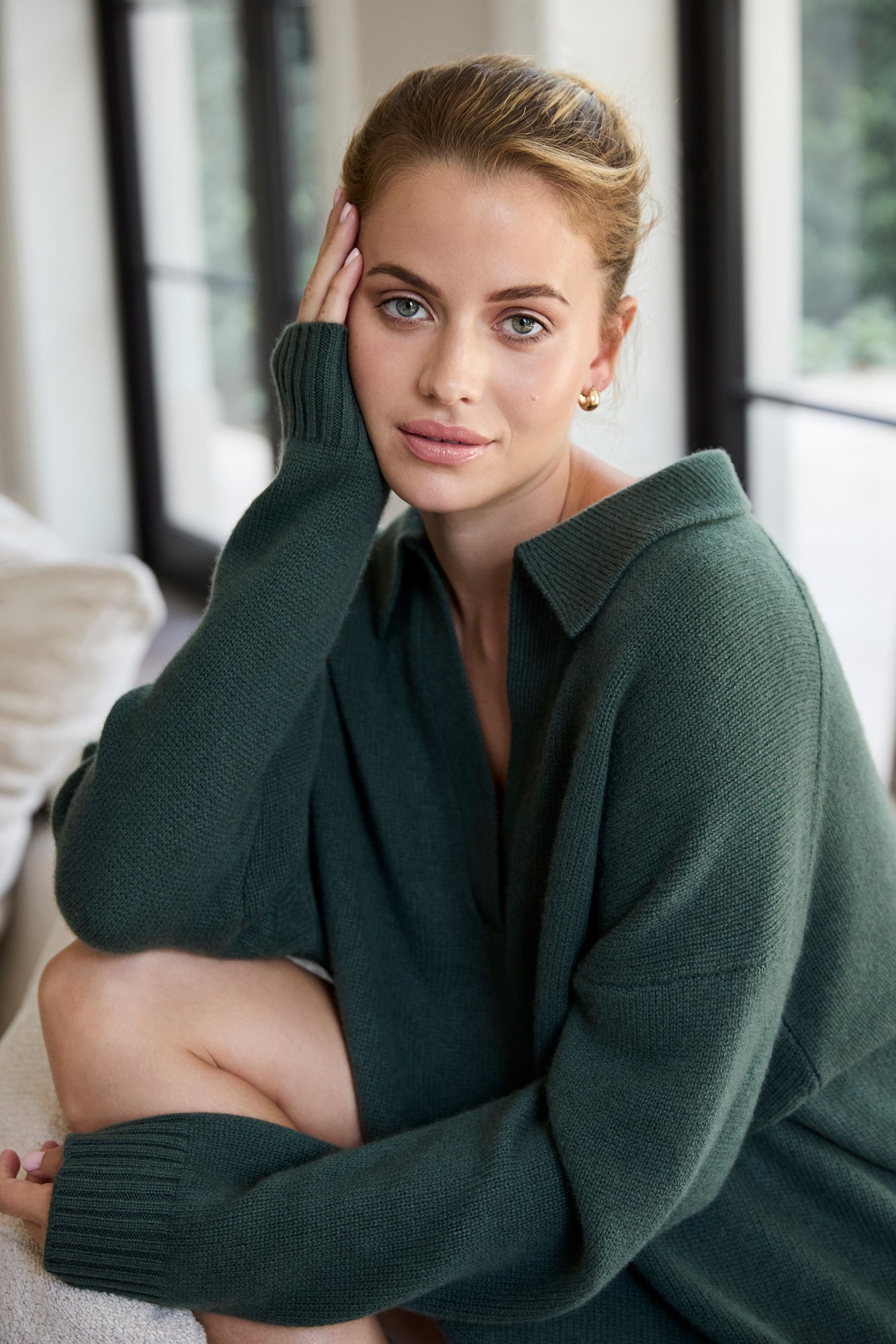 The Cashmere Collar Sweater in Mountains