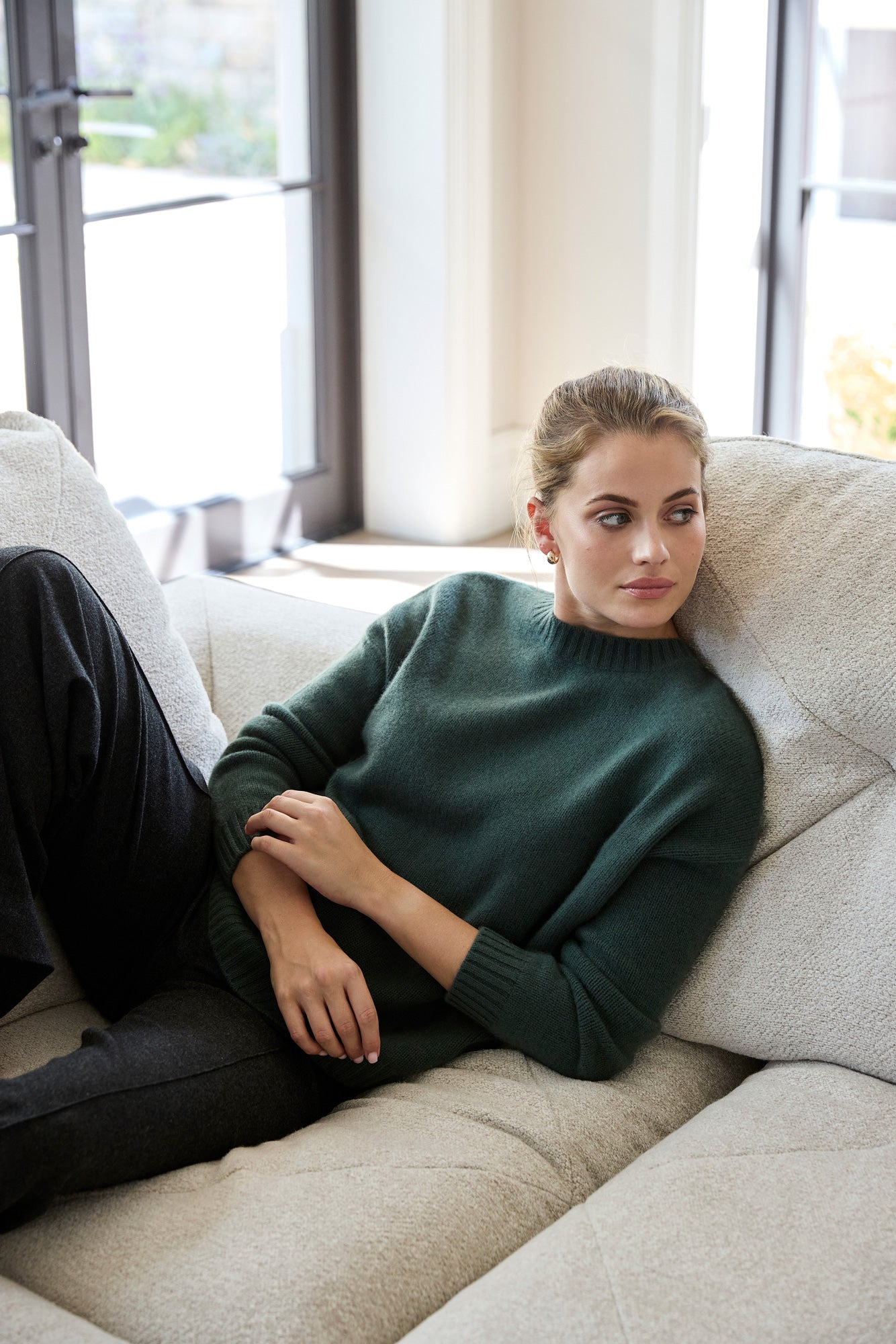 The Cashmere Chunky Crew in Mountains