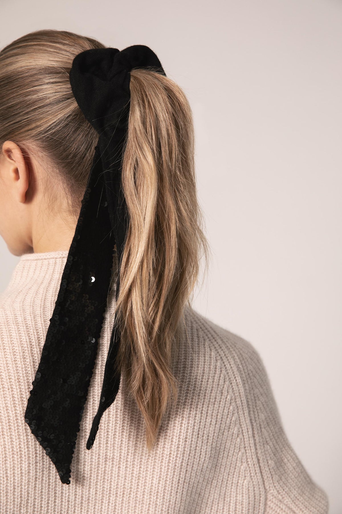The Long Sequin Cashmere Scrunchie