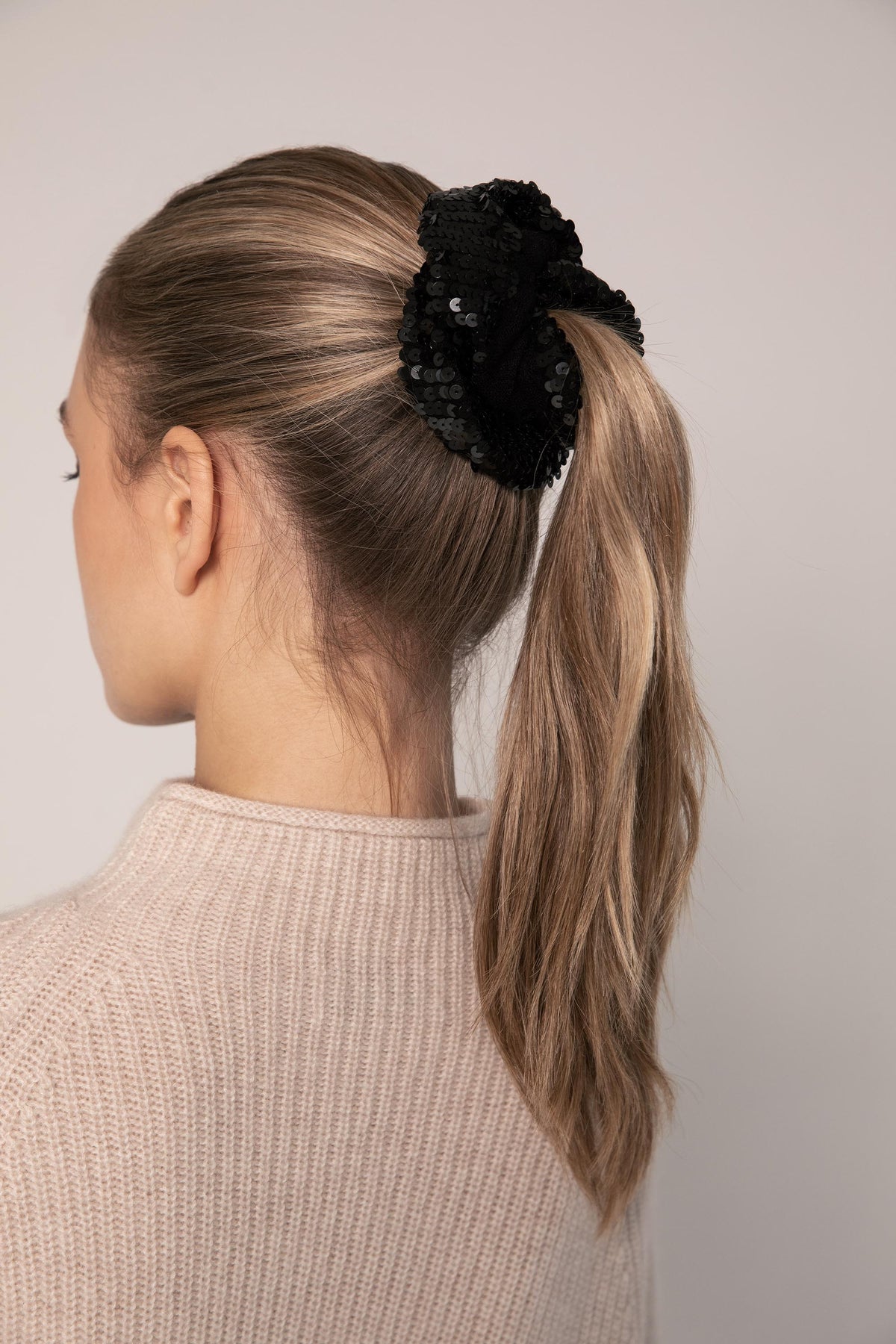 The Sequin Cashmere Scrunchie