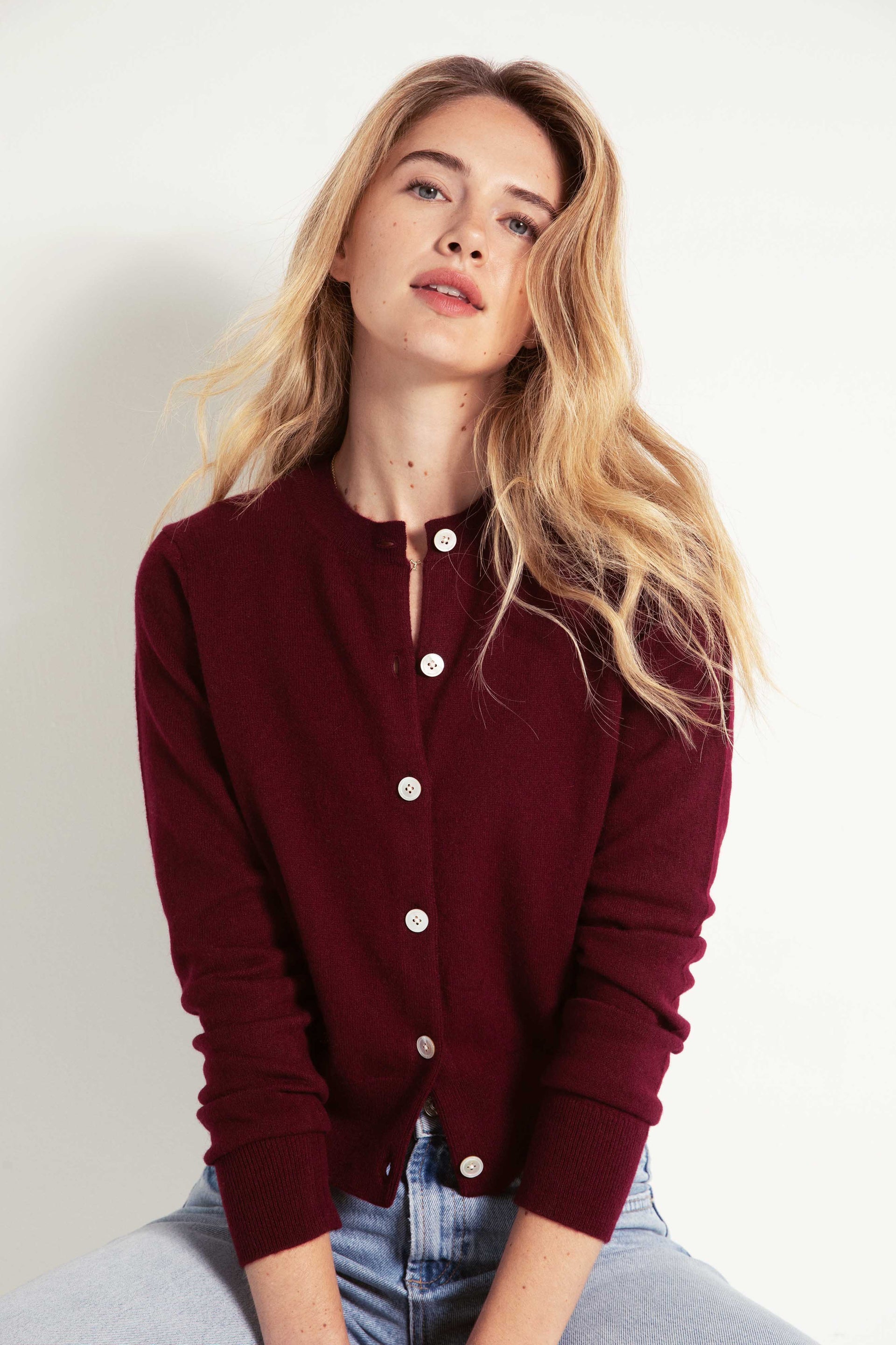 The Everyday Cashmere Cardigan in Endless Passion