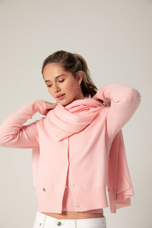 The Cashmere Travel Wrap in Rose