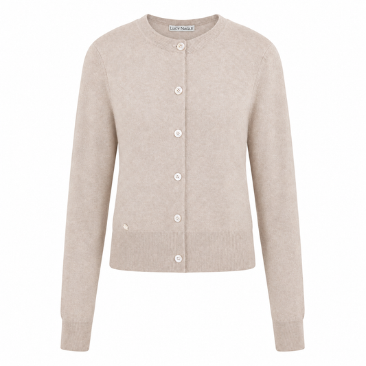 The Everyday Cashmere Cardigan in Warm Taupe