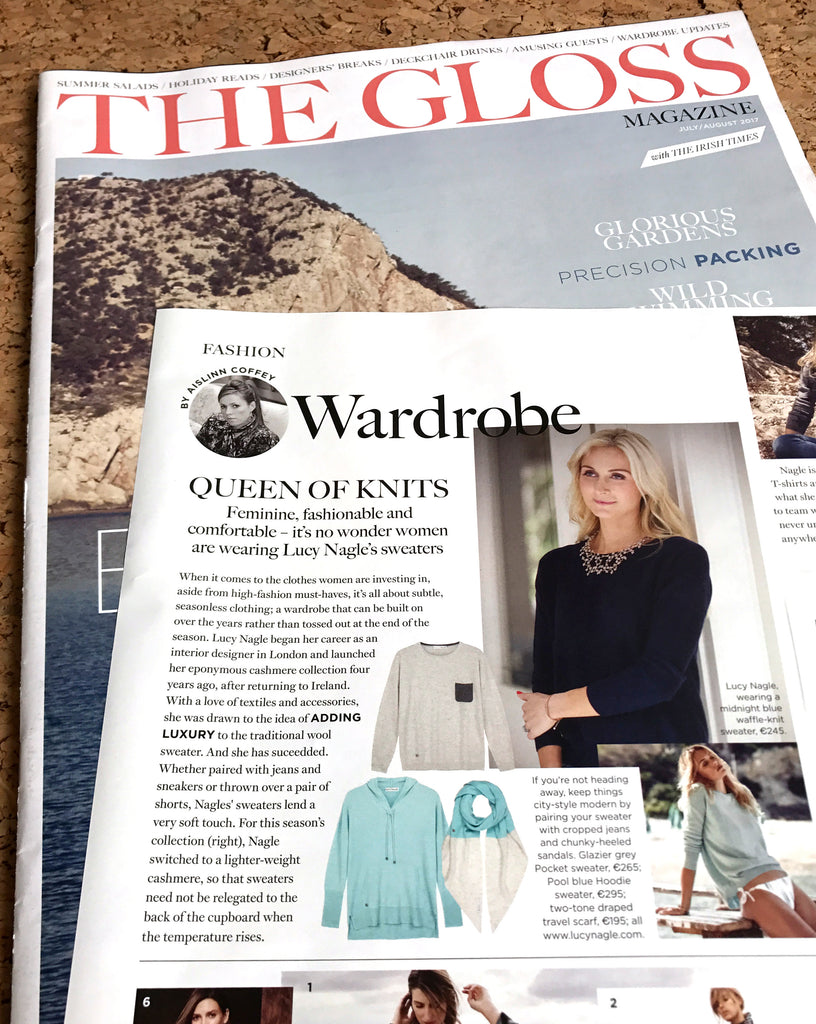 Oooh, Lucy Nagle Cashmere Sweaters Are In The Press This Week!