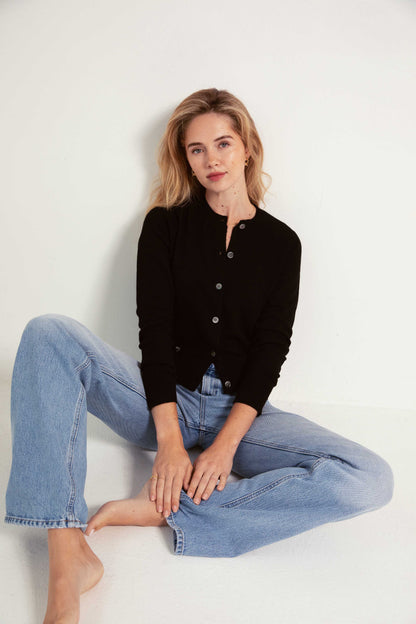 The Everyday Cashmere Cardigan in Black