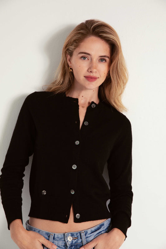 The Everyday Cashmere Cardigan in Black
