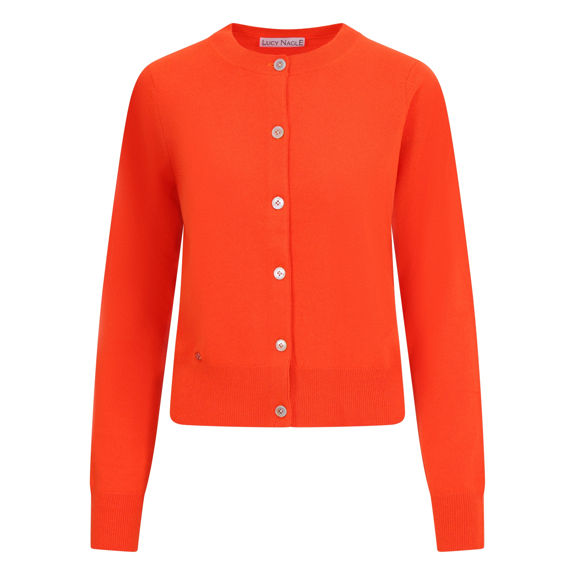 The Everyday Cashmere Cardigan in Vibrant Orange