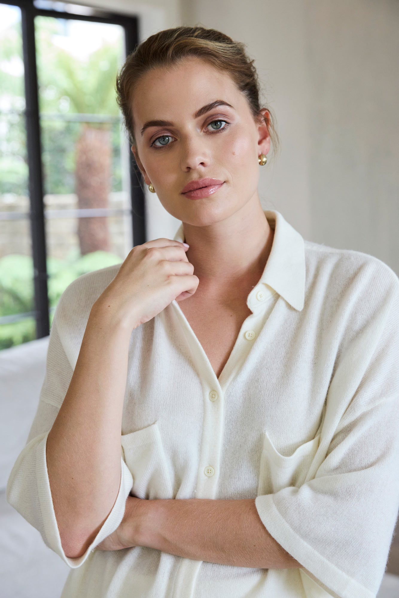 The Cashmere Shirt in Snow Peak