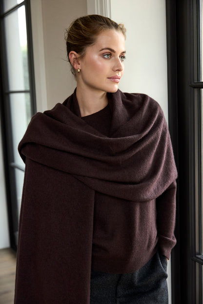 The Cashmere Travel Wrap in Tree Bark