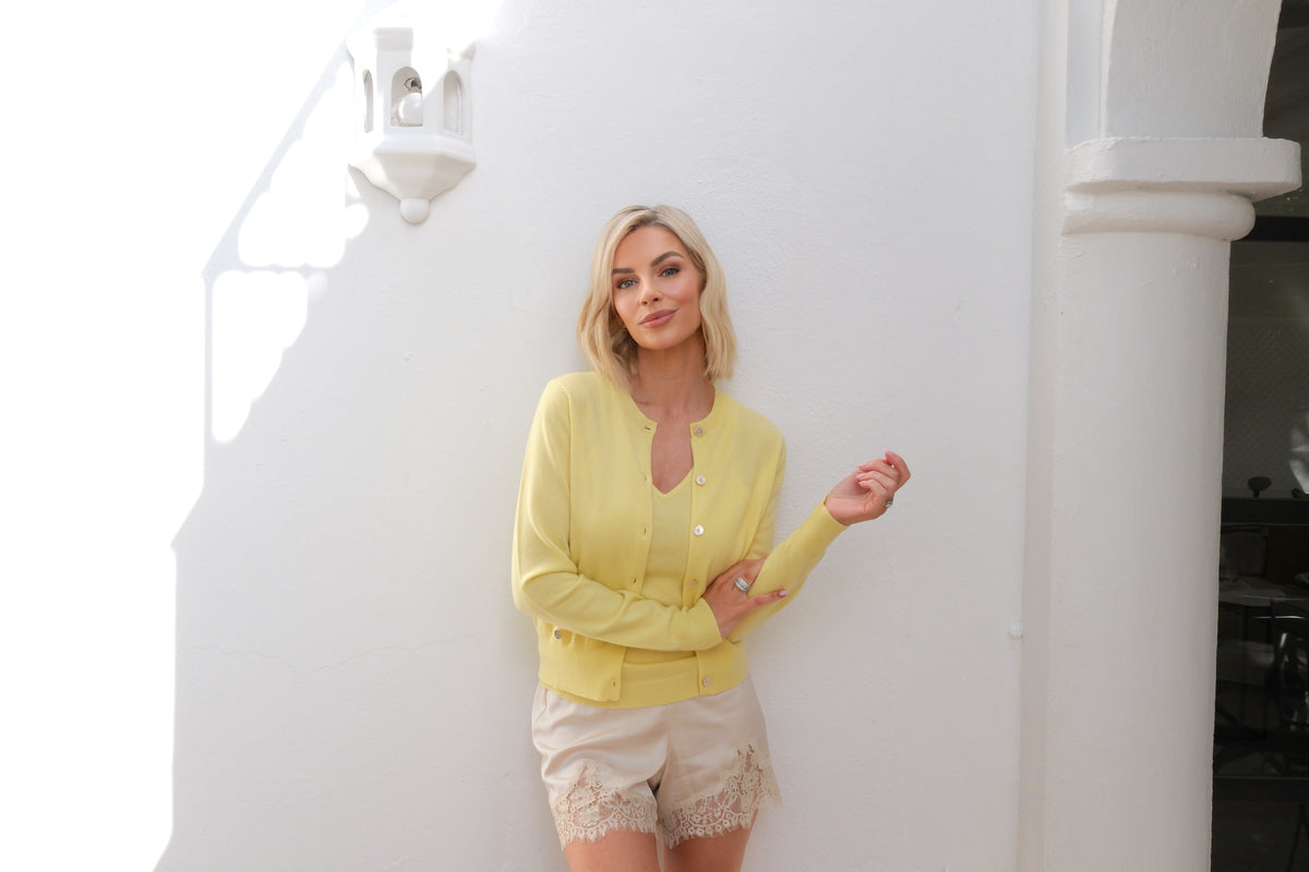 The Everyday Cardigan in Lemon