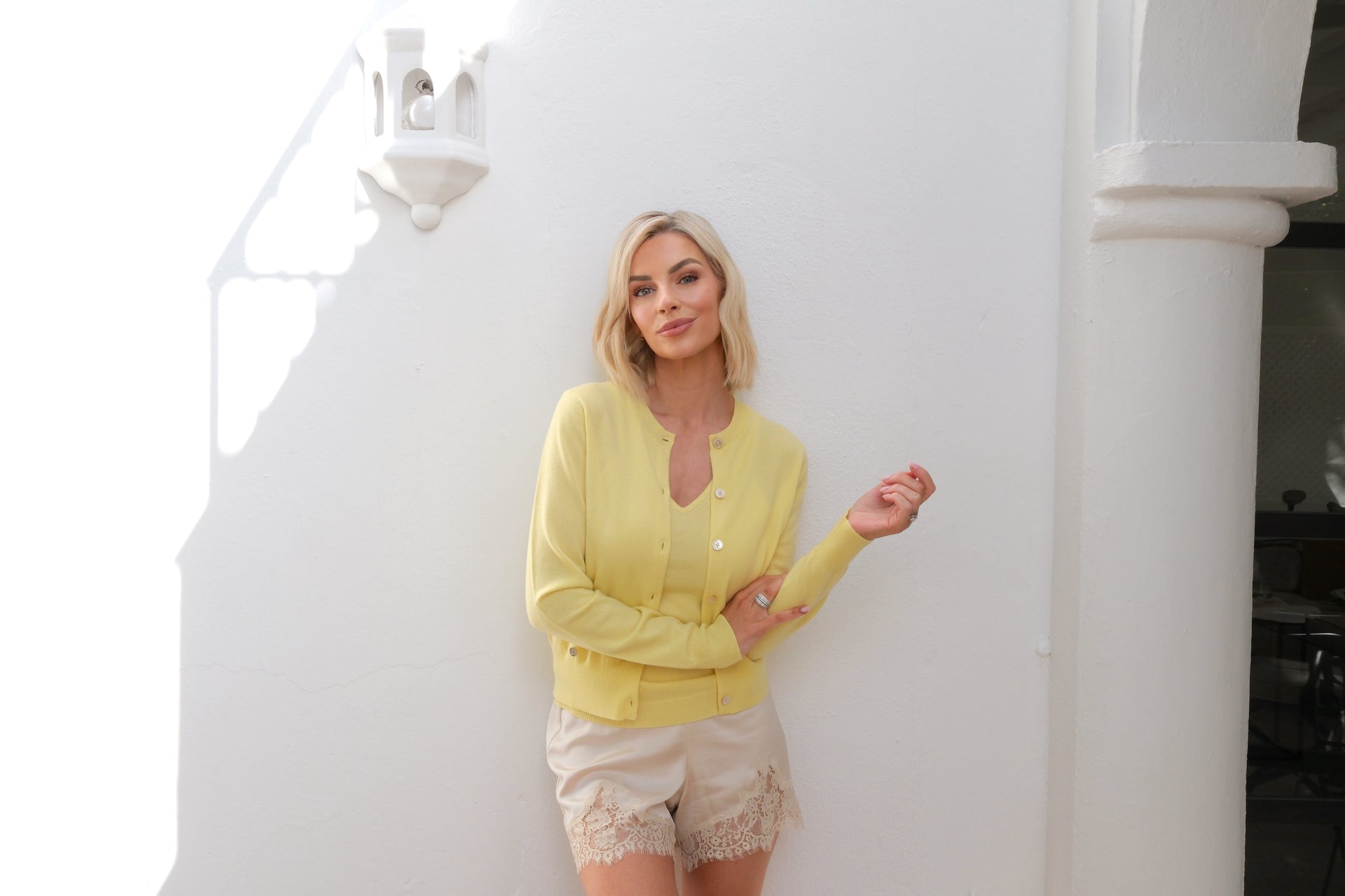 The Everyday Cardigan in Lemon