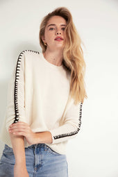 The Stitch Cashmere Sweater in Snow Peak
