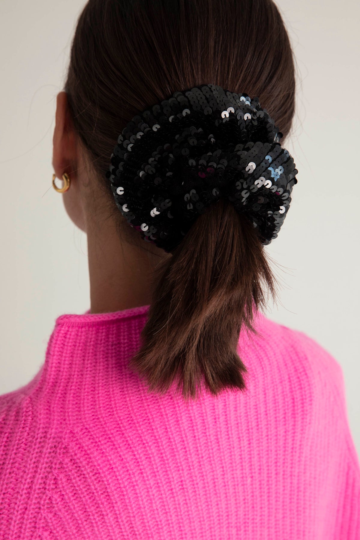 The Sequin Cashmere Scrunchie