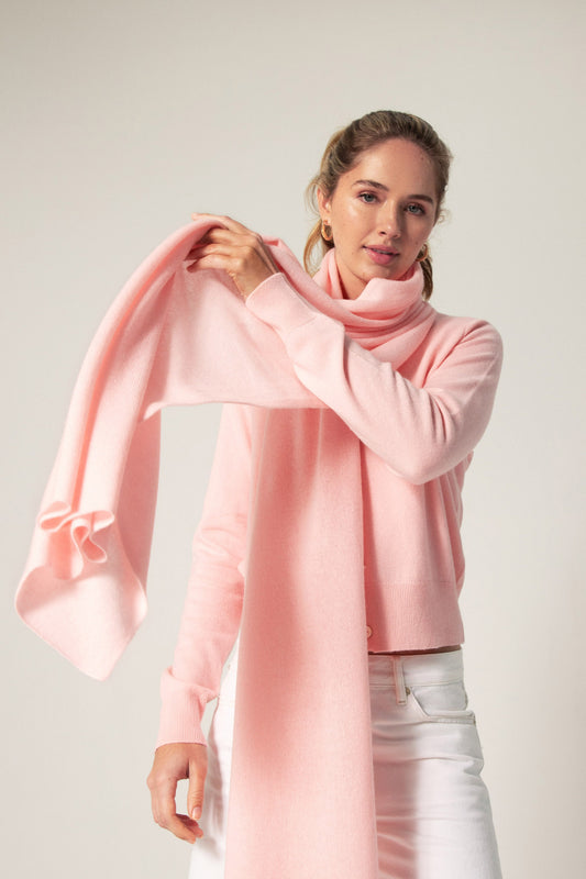 The Cashmere Travel Wrap in Rose