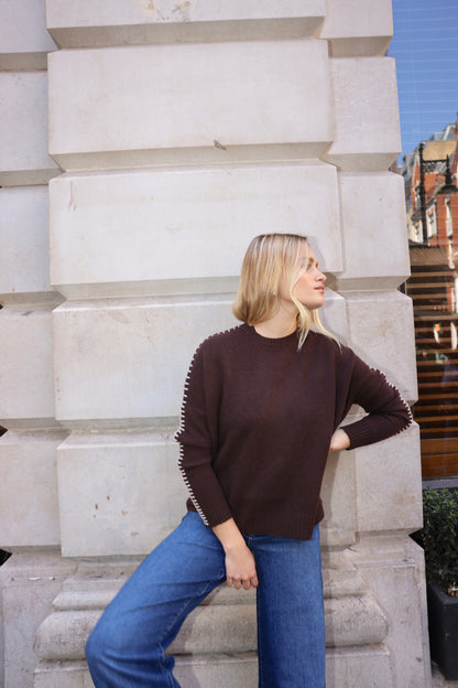 The Stitch Cashmere Sweater in Pluto