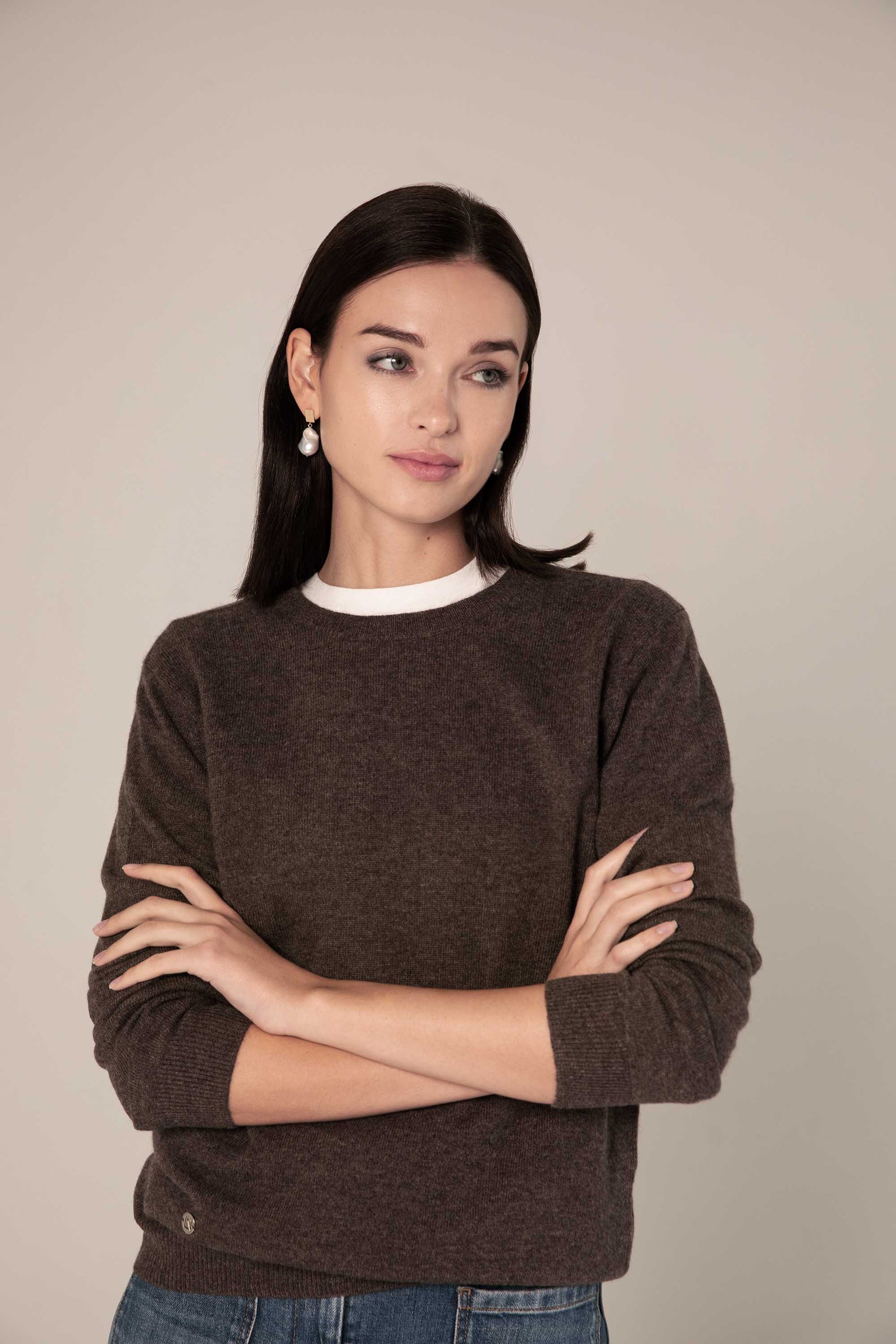 The Everyday Cashmere Sweater in Acorn