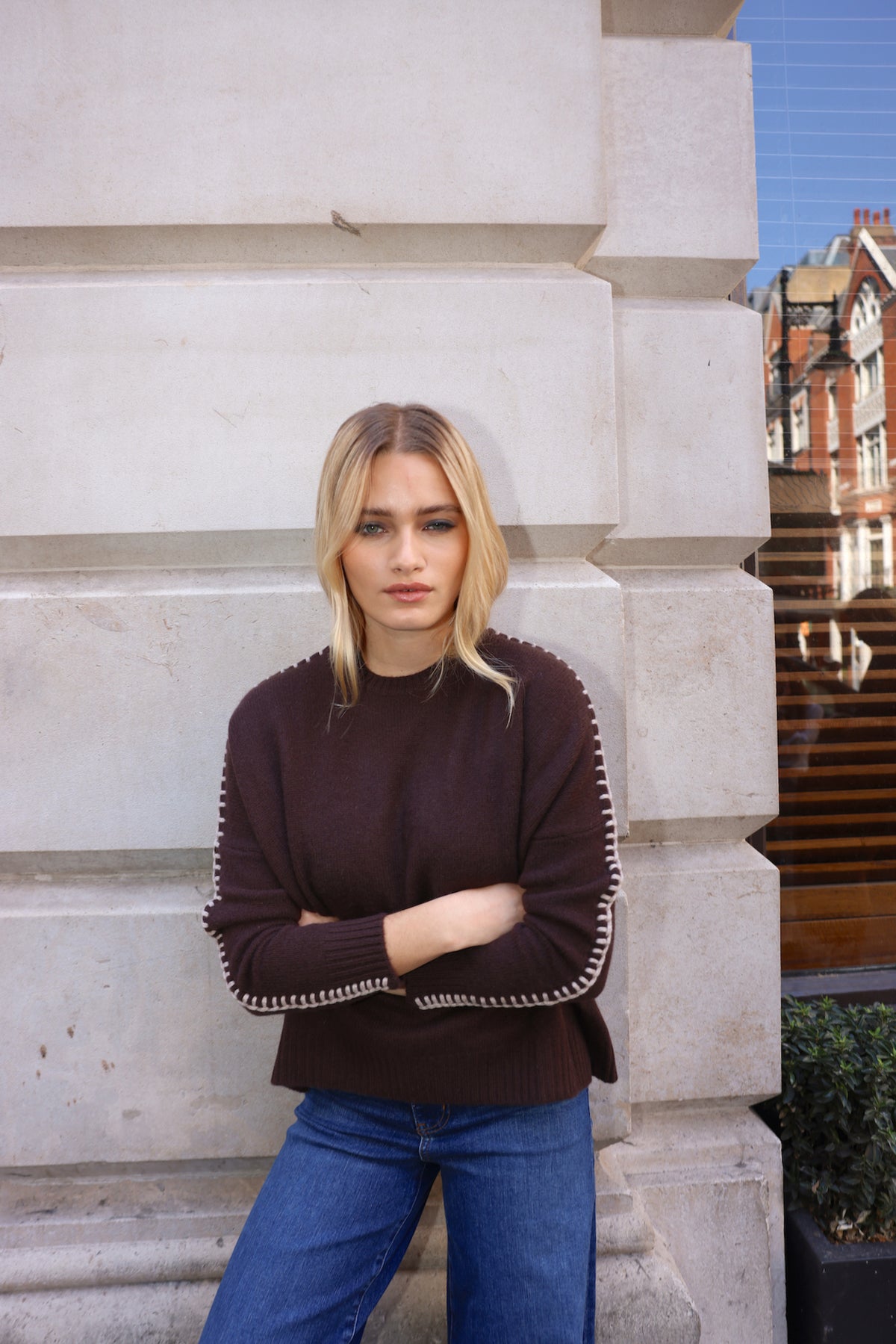 The Stitch Cashmere Sweater in Pluto