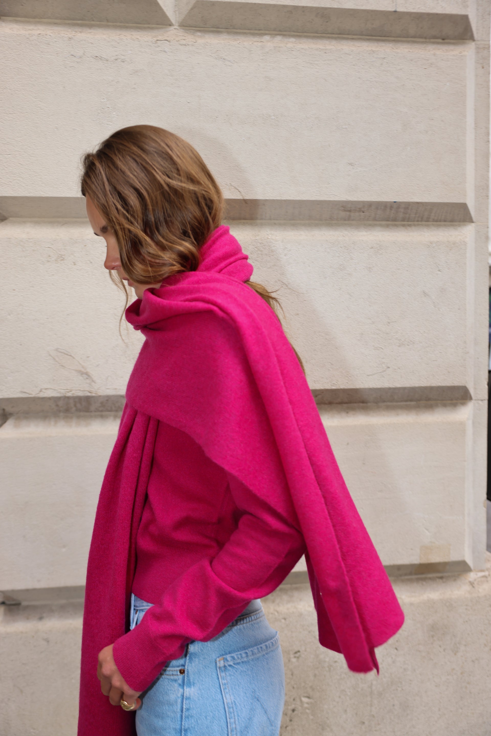 The Cashmere Travel Wrap in Boyenberry