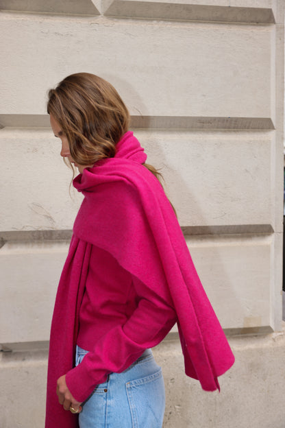 The Cashmere Travel Wrap in Boysenberry