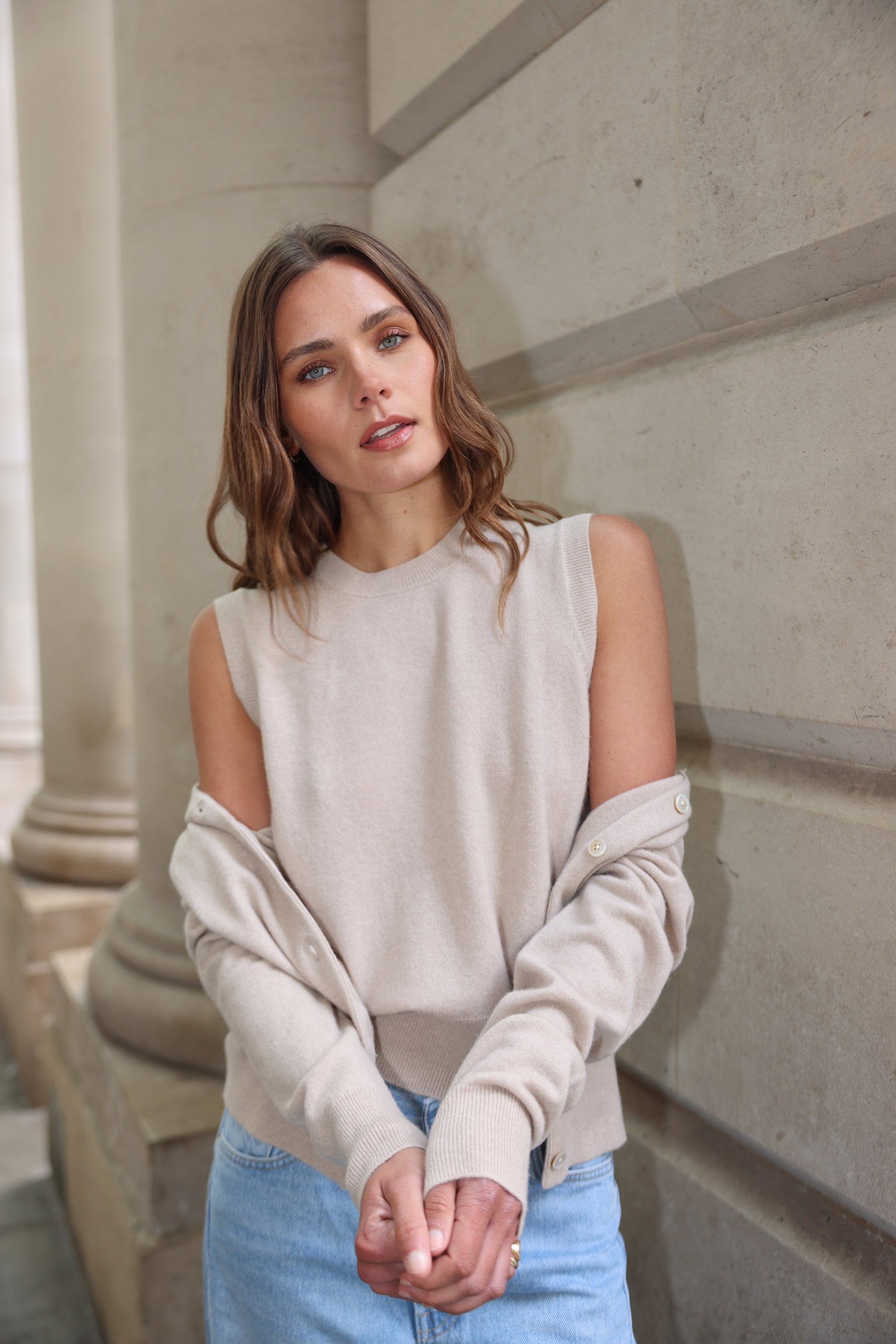 The Crew Top in Latte