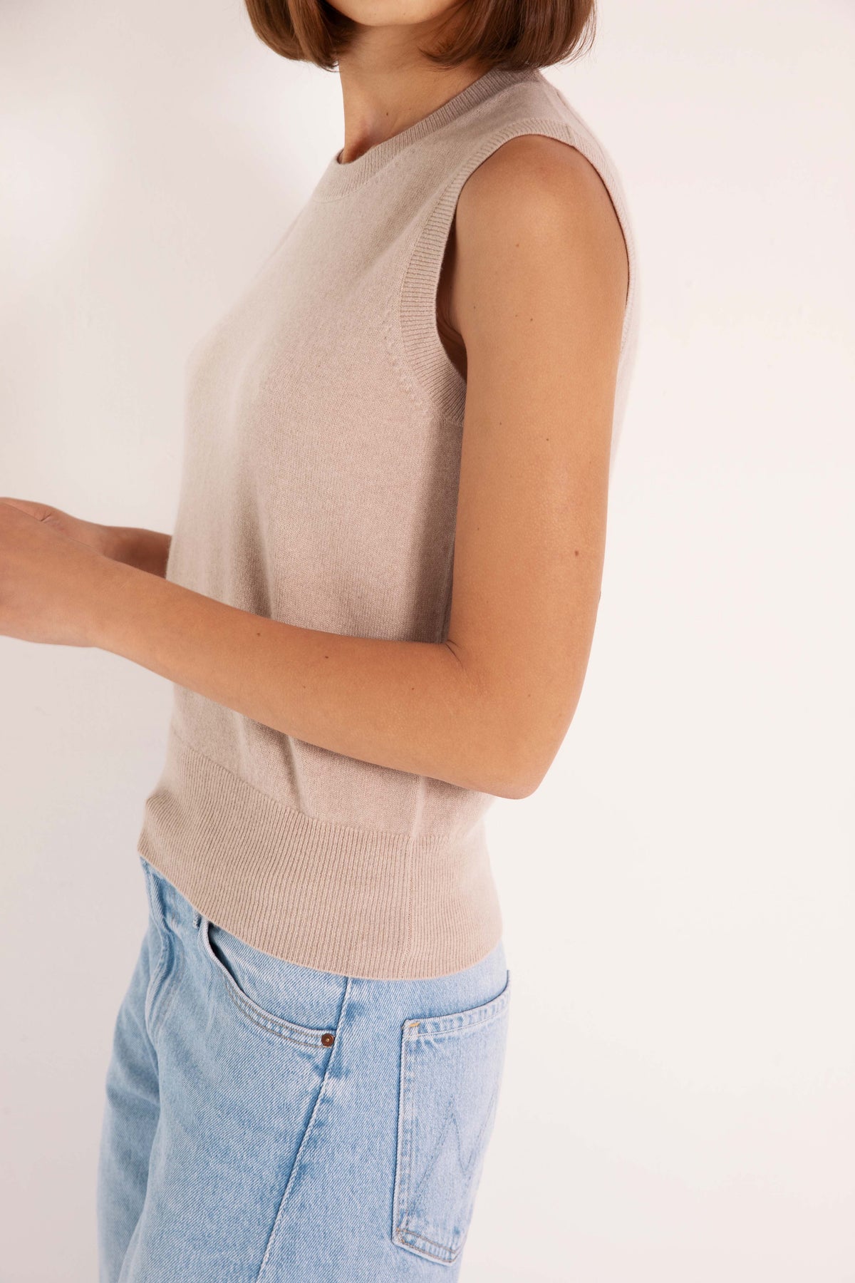 The Crew Top in Latte