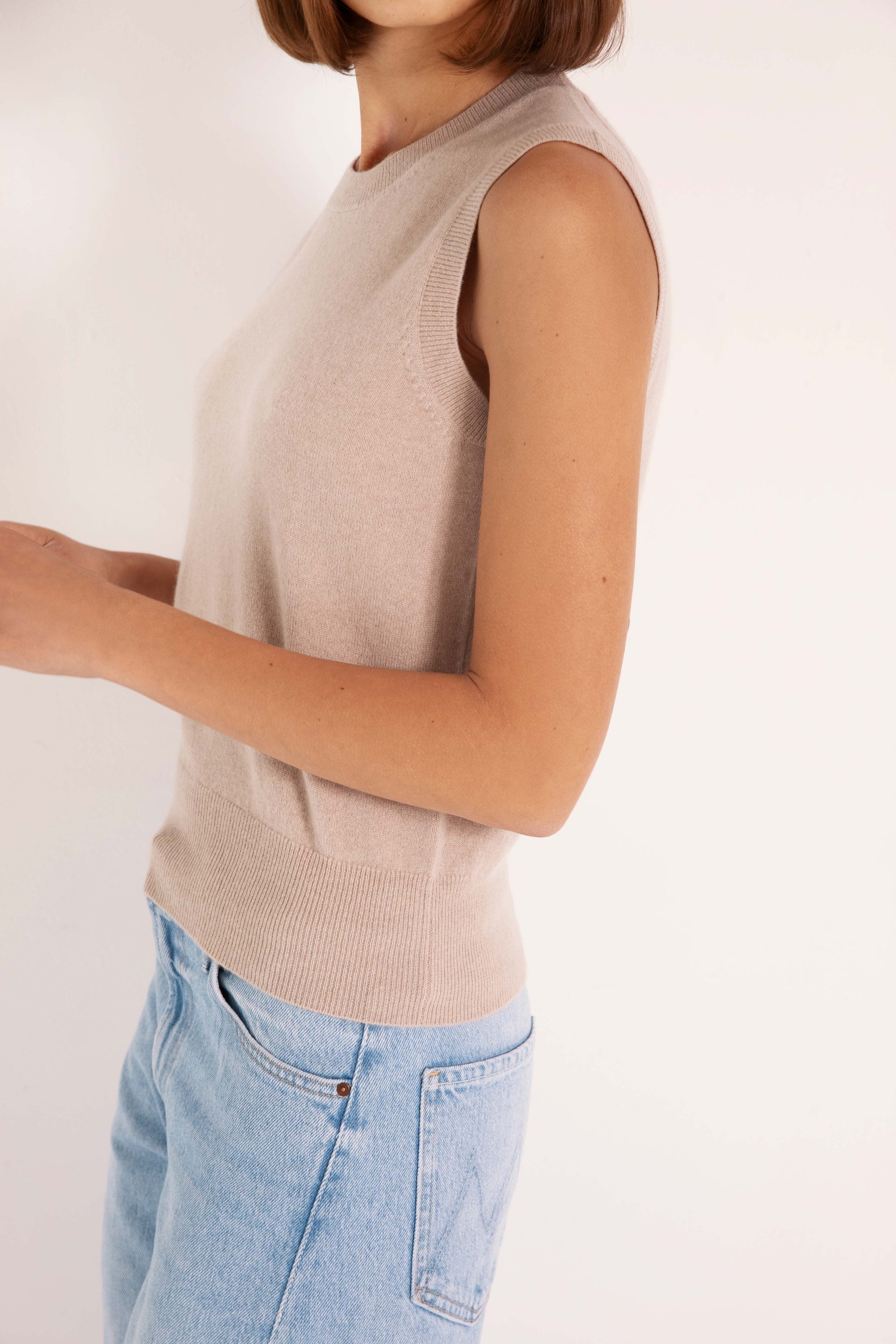 The Crew Top in Latte
