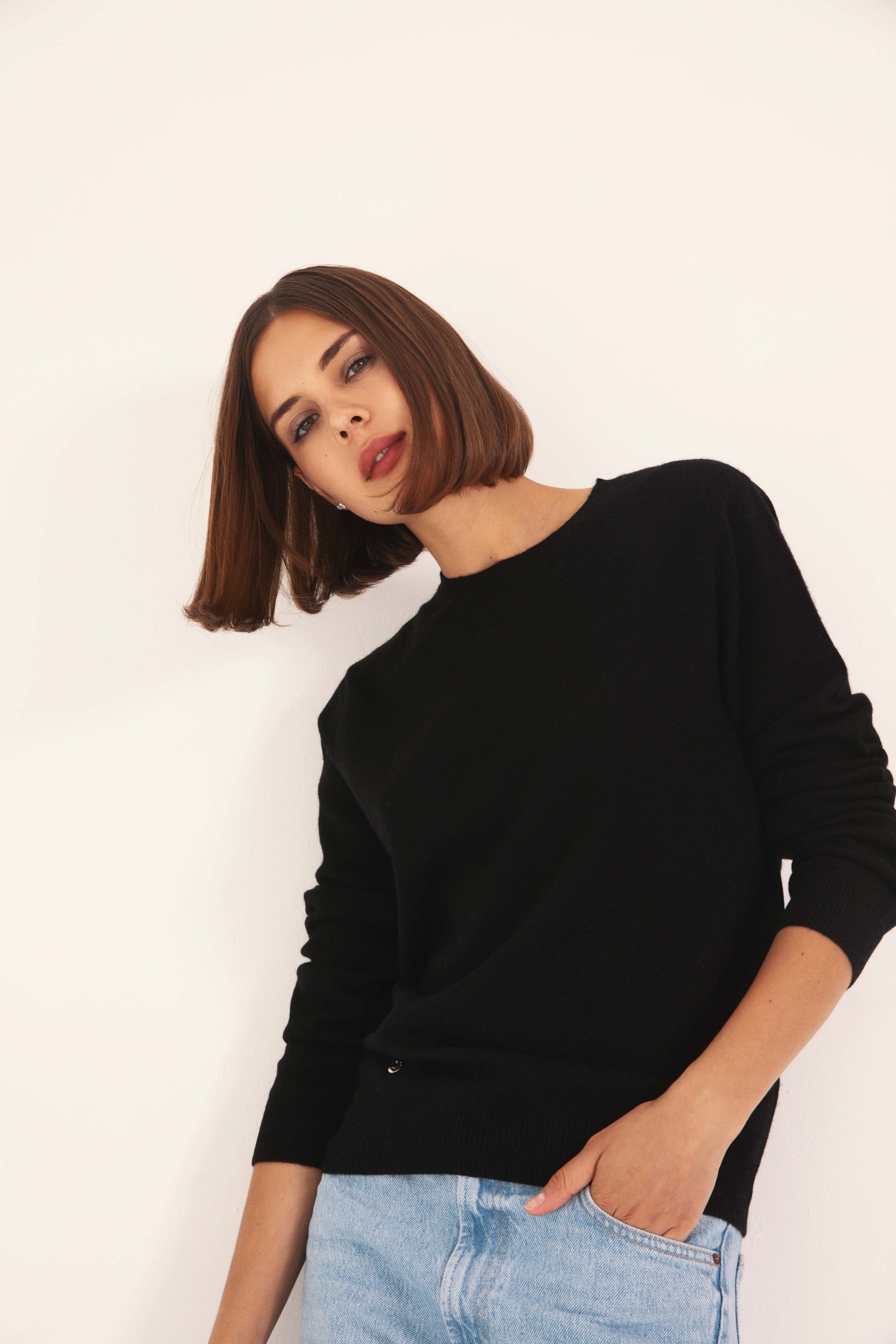 The Everyday Cashmere Sweater in Black