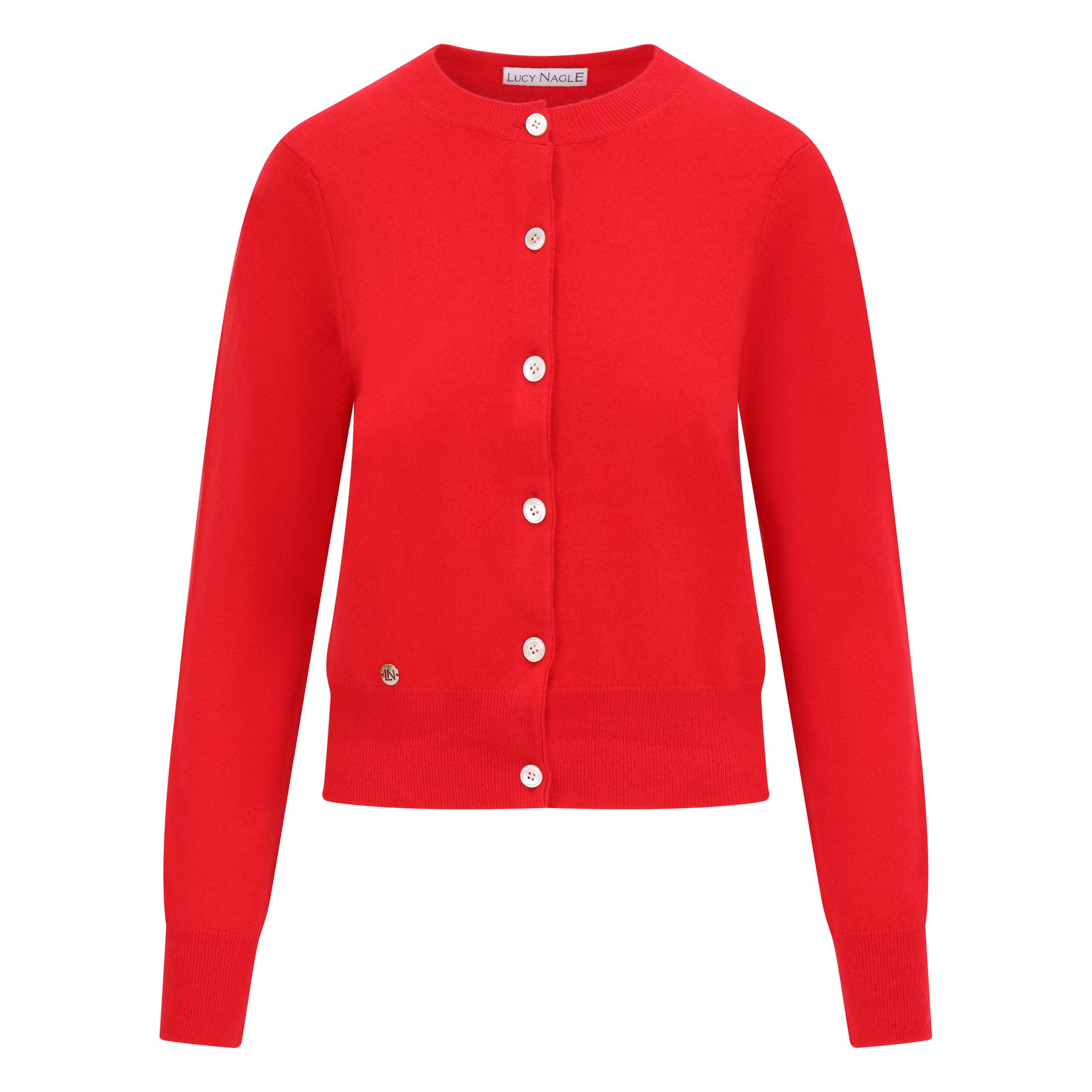 The Everyday Cashmere Cardigan in Crimson