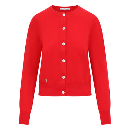 The Everyday Cashmere Cardigan in Crimson