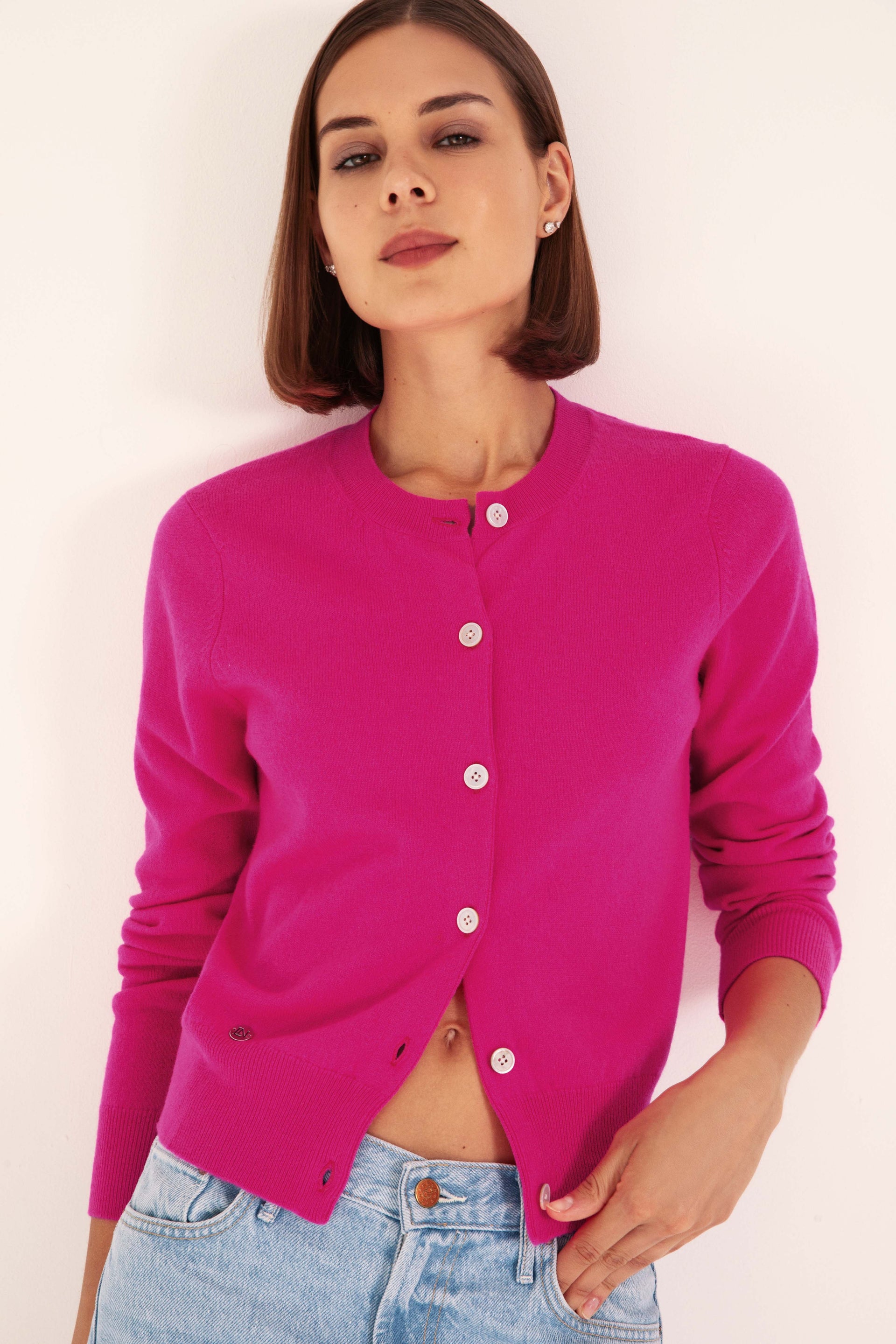 The Everyday Cashmere Cardigan in Boysenberry