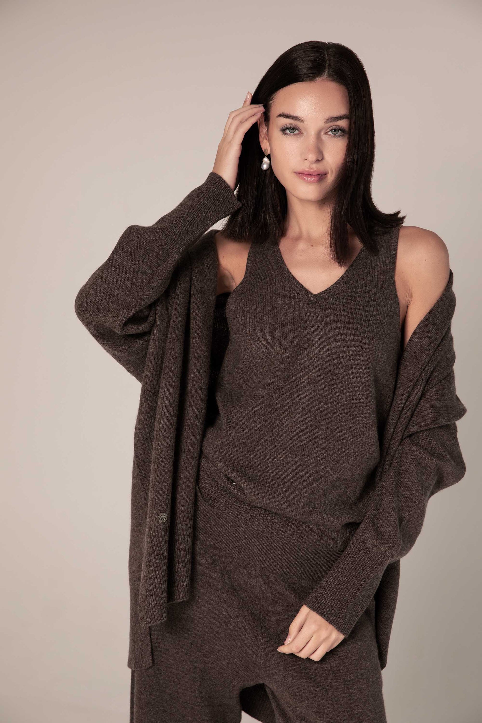 The Cashmere Tank in Acorn