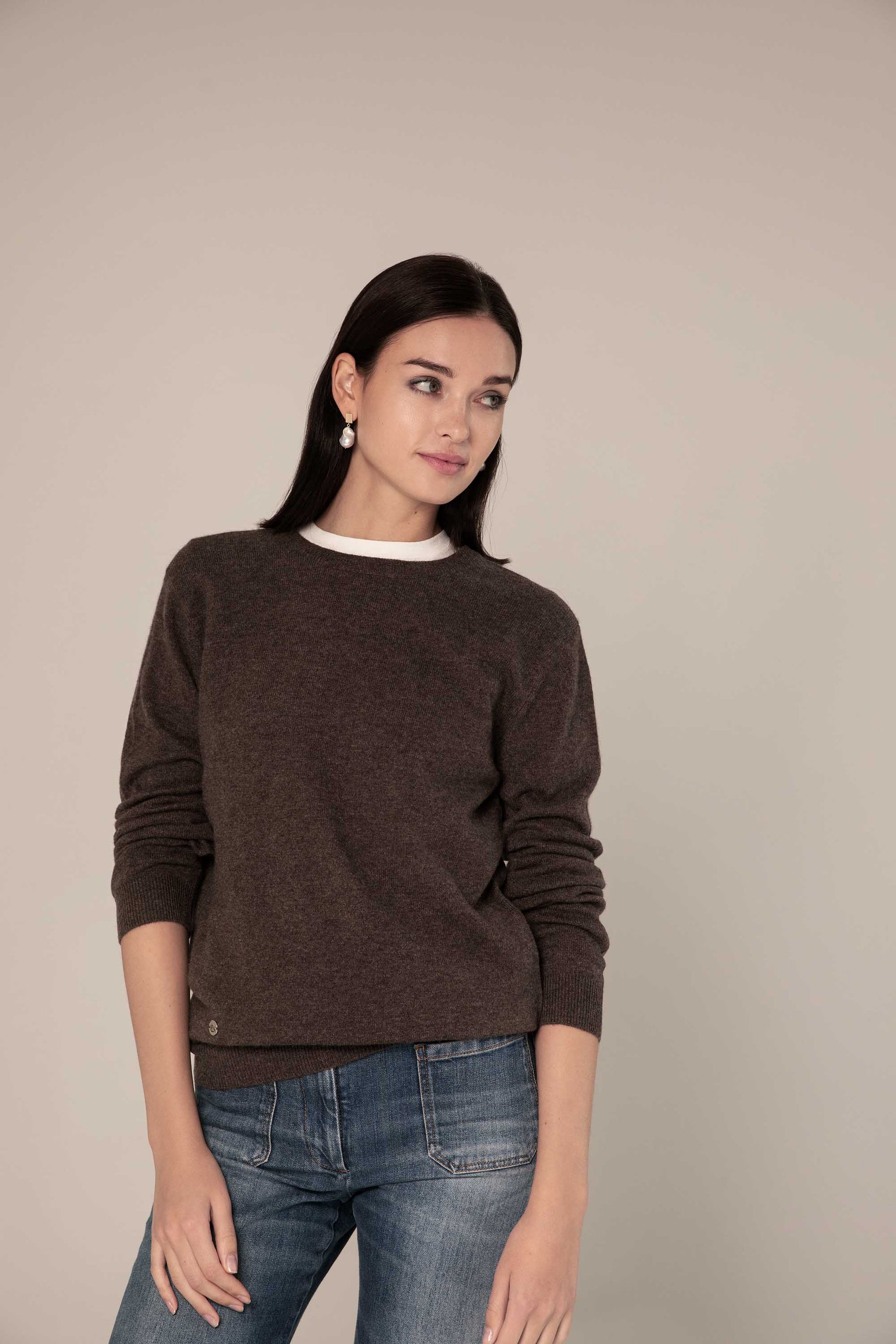 The Everyday Cashmere Sweater in Acorn