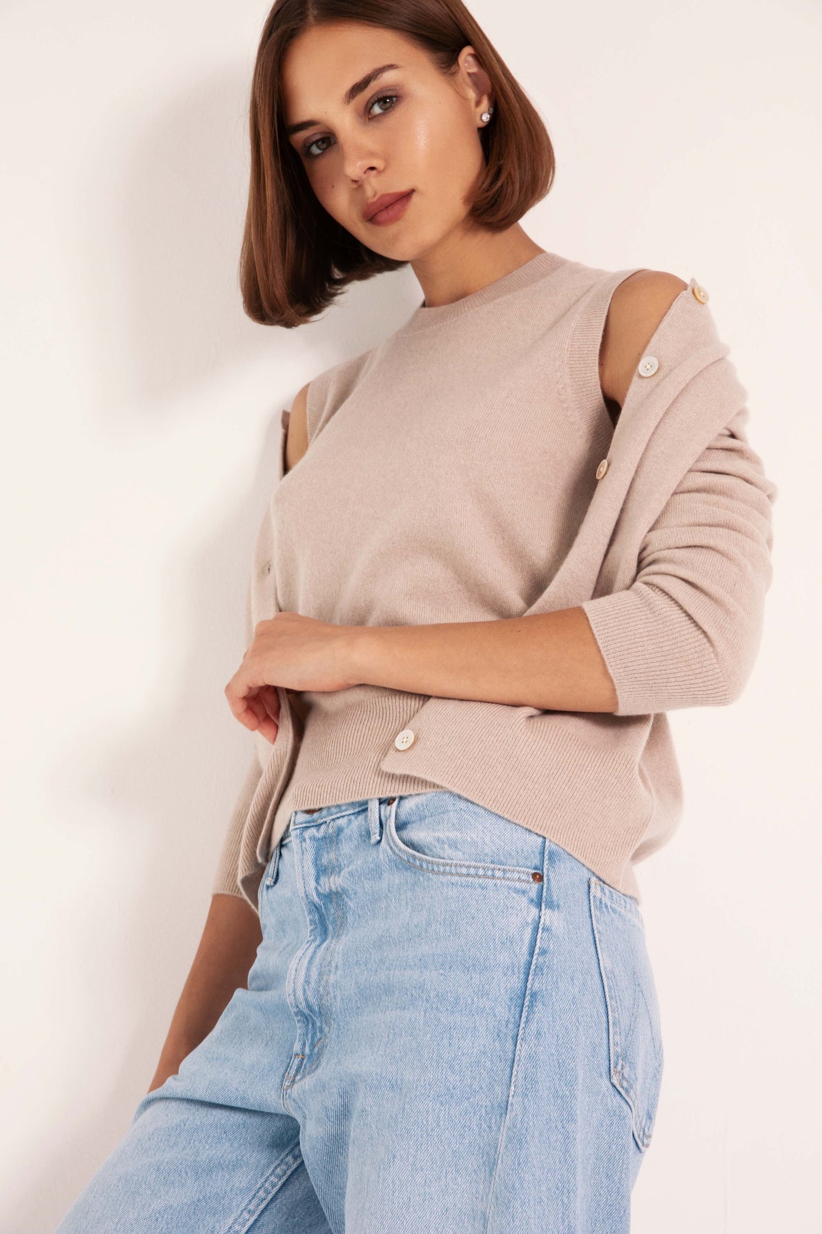 The Crew Top in Latte