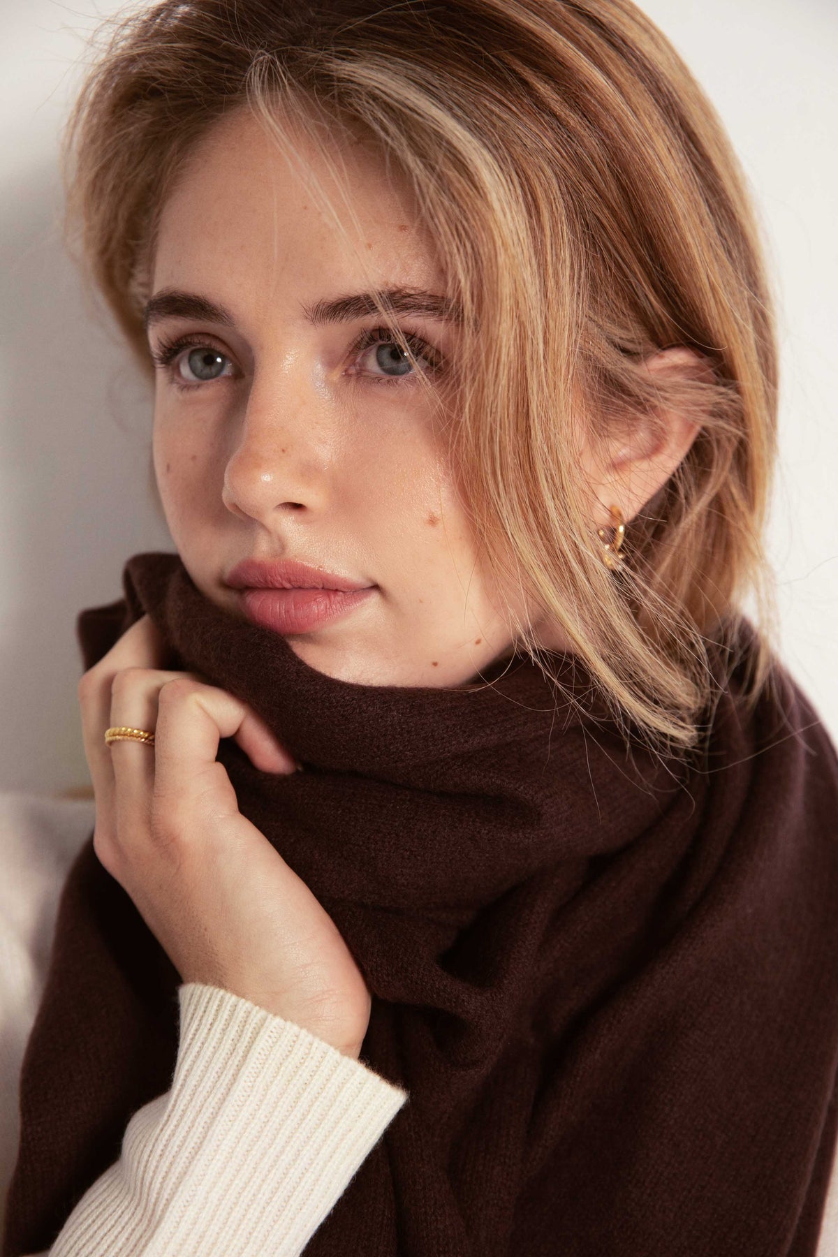 The Cashmere Travel Wrap in Tree Bark