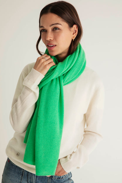 The Cashmere Travel Wrap in Irish Green