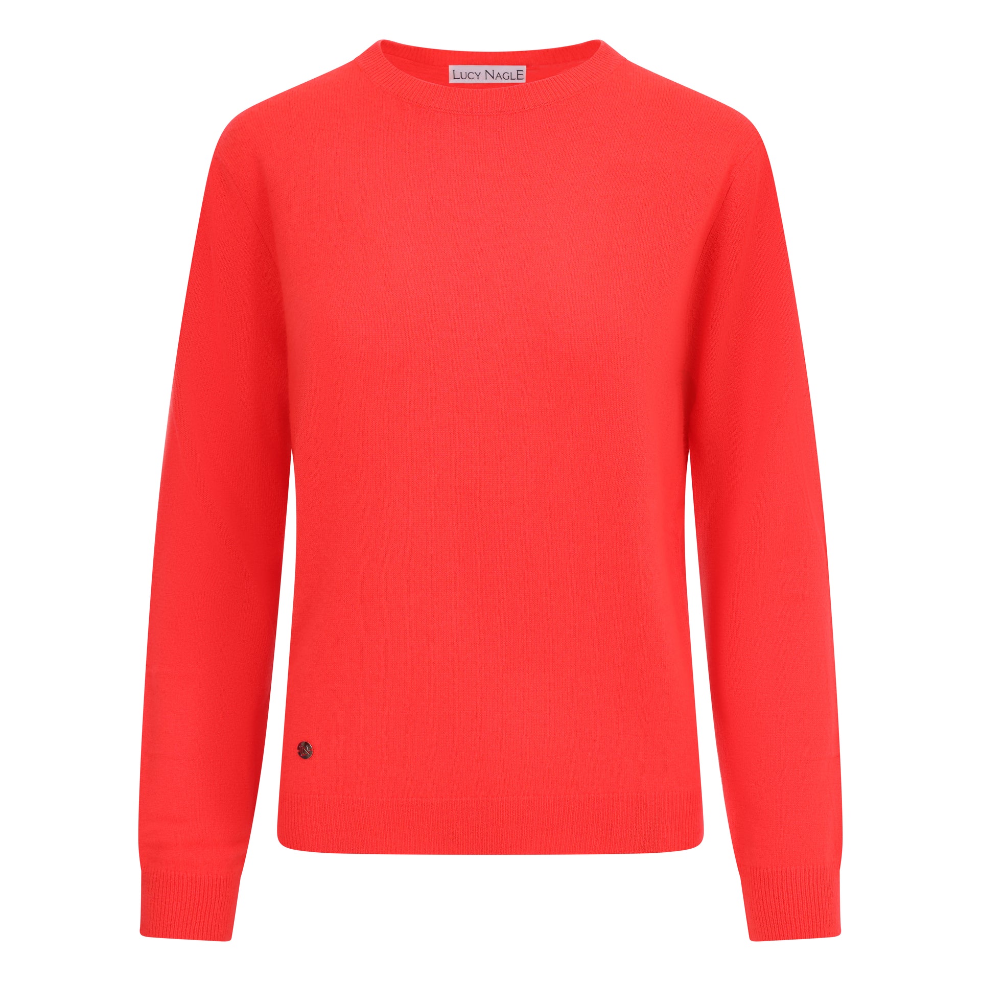 The Everyday Cashmere Sweater in Vibrant Coral