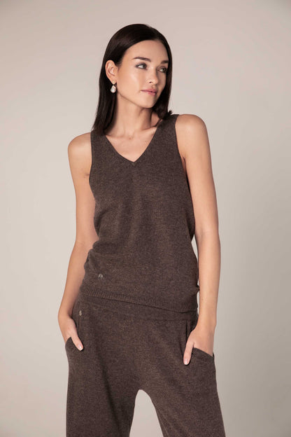 The Cashmere Tank in Acorn