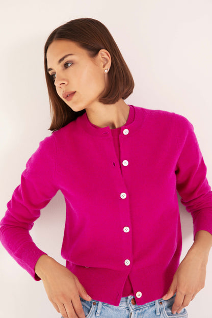 The Everyday Cashmere Cardigan in Boysenberry