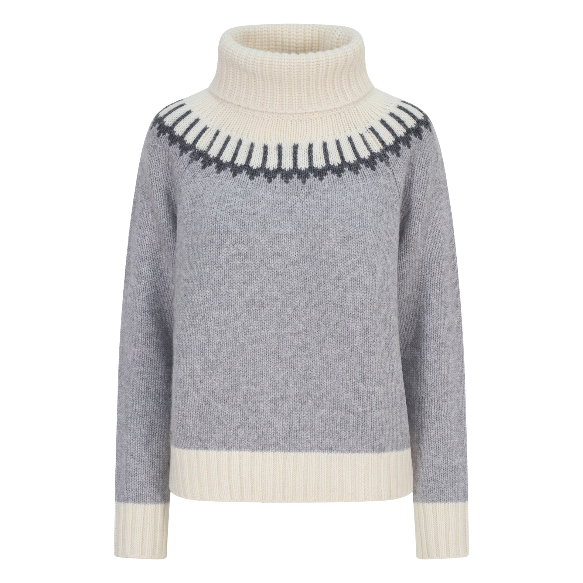 Cashmere Rollneck in Pebble