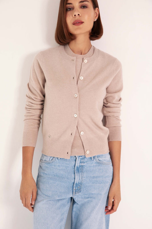 The Everyday Cashmere Cardigan in Latte