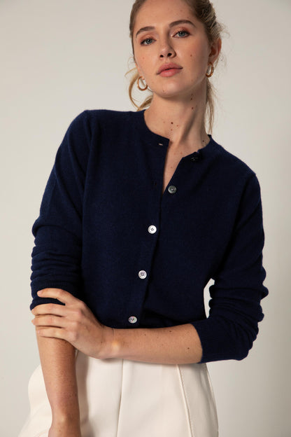 The Everyday Cashmere Cardigan in Midnight Slate