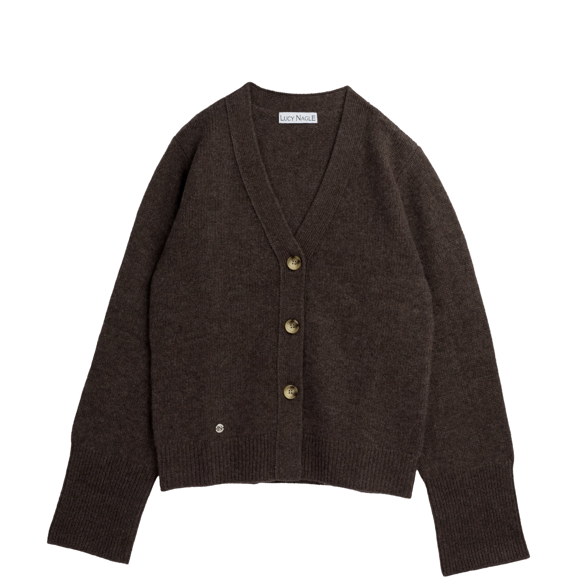 The Relaxed Cashmere Cardigan in Acorn
