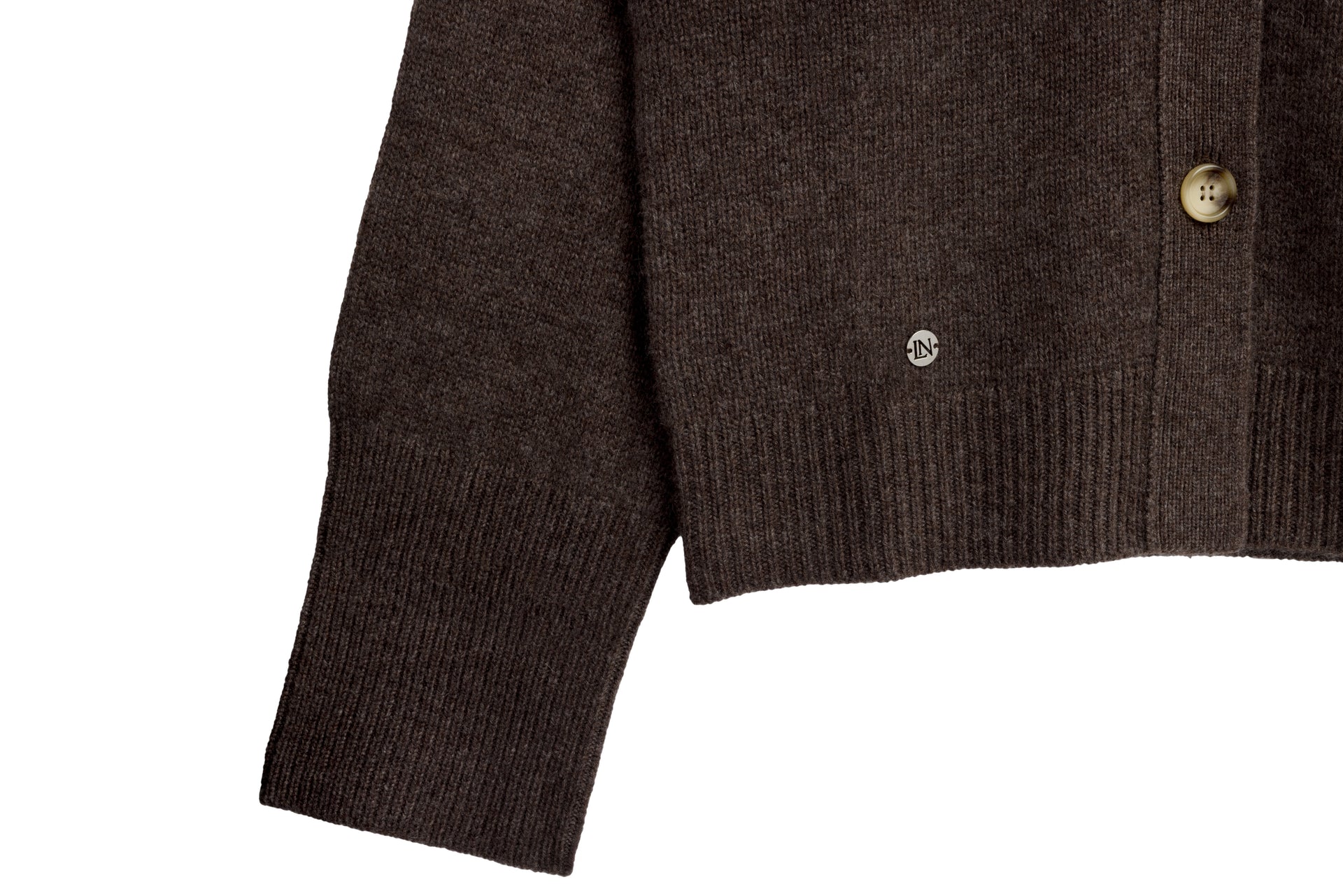 The Relaxed Cashmere Cardigan in Acorn