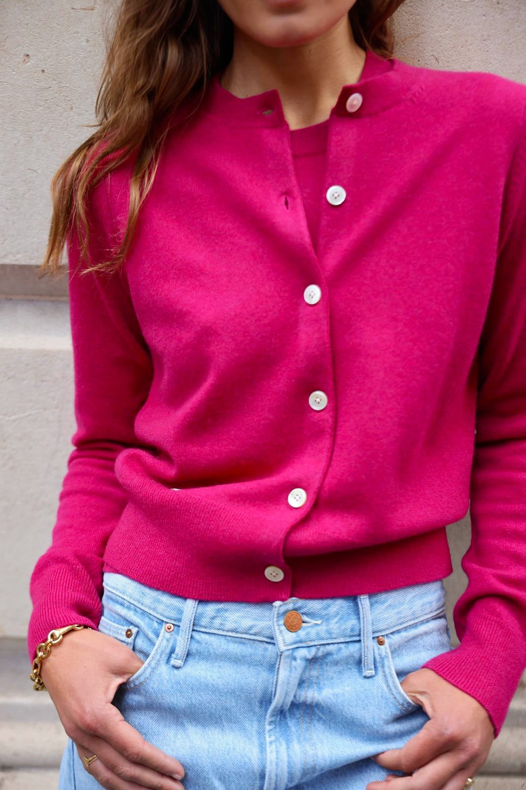 The Everyday Cashmere Cardigan in Boysenberry
