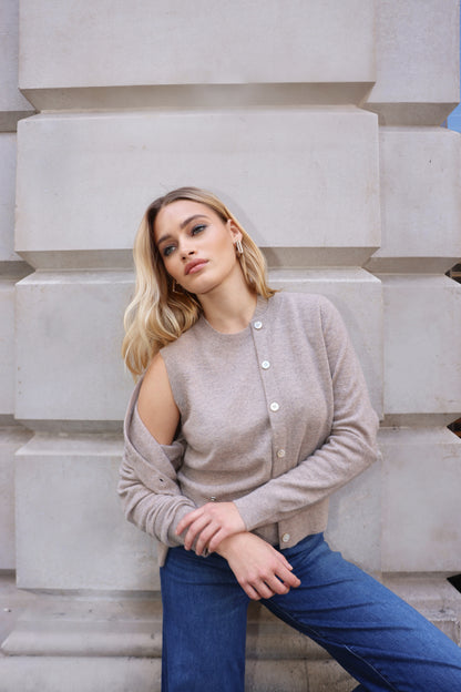 The Crew Top in Warm Taupe