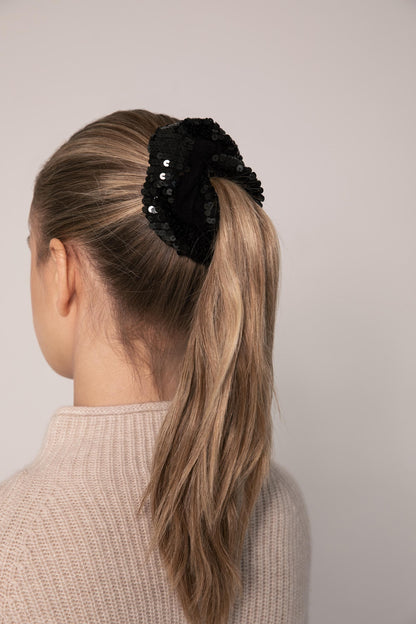 The Sequin Cashmere Scrunchie